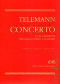 Telemann G.P., Concerto in re maggiore pwer flauto, archi e cembalo7 Klavierauszuc — 1996