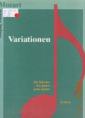 Mozart W.A., Variationen: für Klavier. [Urtext]. — ©1994